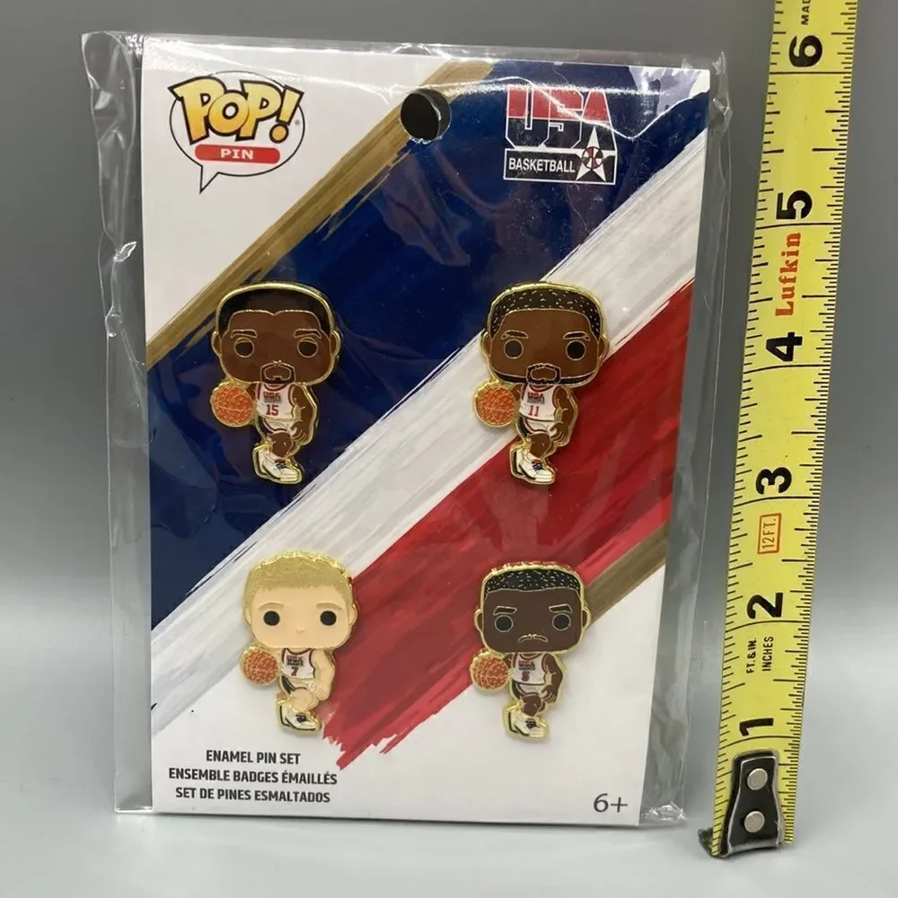 Funko Pop NBA USA Basketball Enamel Pin Set